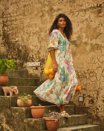 Fatface Rosie Tropical Midi Dress