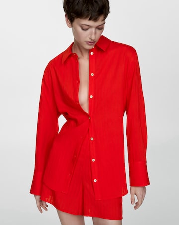 Mango Celestia Stripe Shirt