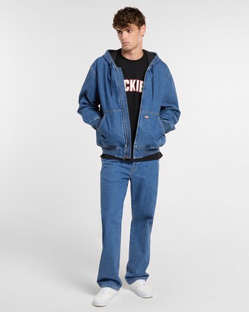 Dickies Lined Denim Hooded Bomber - Classic Blue