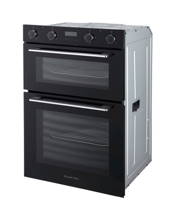 Russell Hobbs RH89DEO2001B/02 89cm High Built-In Double Oven Black Install