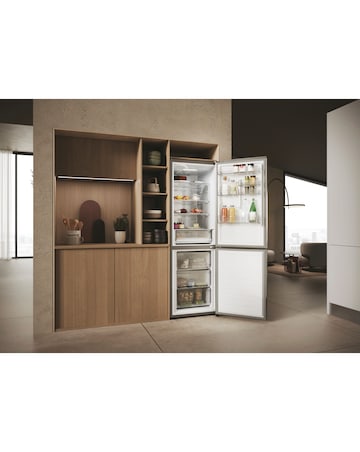 Haier Series 3 HDPW3618DNPK WiFi 185cm 60/40 Fridge Freezer Silver + Install