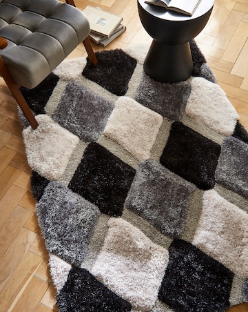 Geo Shaggy Cosy Rug