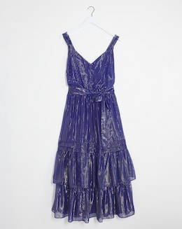 Joanna Hope Metallic Stripe Dress