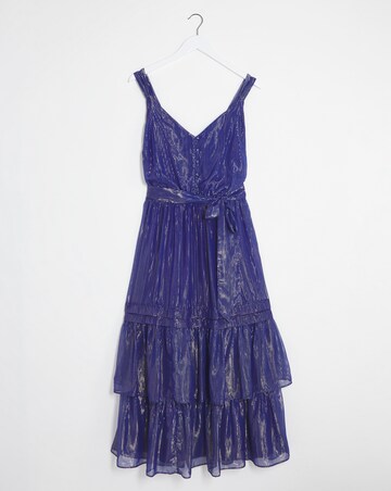 Joanna Hope Metallic Stripe Dress