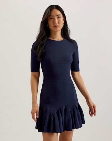 Ted Baker Alzann Fit and Flare Knitted Mini Dress