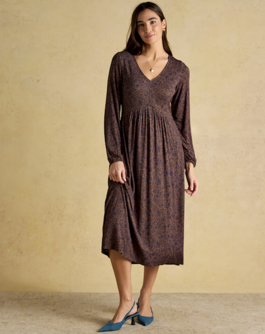 knee length dresses for ladies Joules Ladies Matilda Robe - Multi main image 0