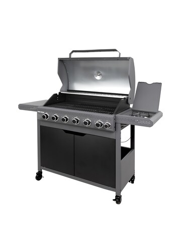 George Foreman 6+1 Burner Gas BBQ with Side Burner