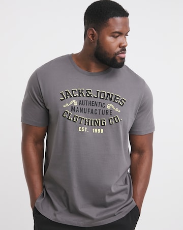 Jack & Jones Logo T-Shirt - Grey