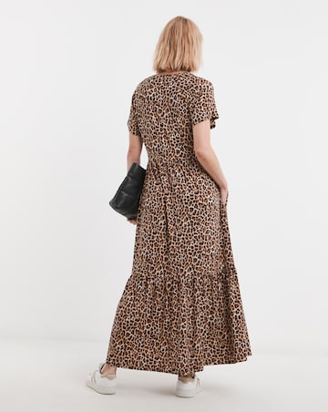 Notch Neck Maxi Dress