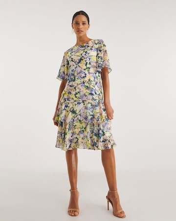 Joanna Hope Printed Tiered Dress
