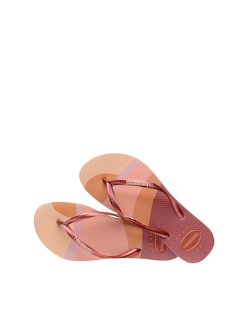Havaianas Slim Glow Toe Post Flip Flop Sandals