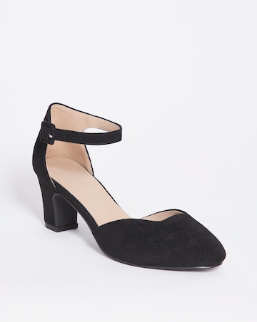 Rosemary Heeled Shoe with Ankle Strap - Extra Wide fit (EEE)