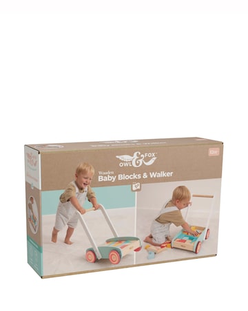 TP Owl & Fox Wooden Baby Walker