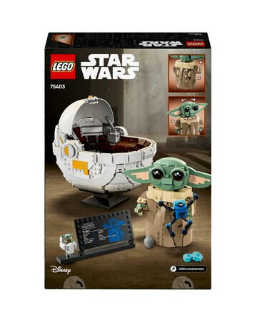 LEGO Star Wars Grogu with Hover Pram Building Toy 75403