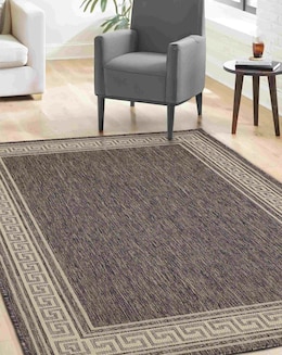 Gel Backed Greek Key Rug