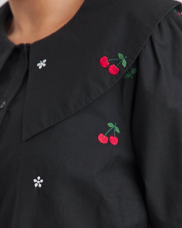 Simply Be Embroidered Cherry Blouse