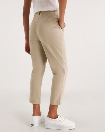 Stone Stretch Chino Cropped Trousers