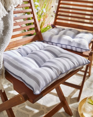 2 Stripe Outdoor Seat Cushions