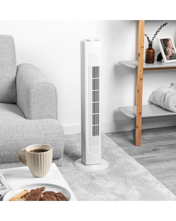 Beldray 32 Inch Tower Fan With Timer White