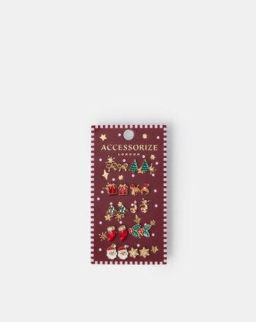 Accessorize Christmas Stud Earrings