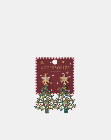 Accessorize Christmas Tree Earrings