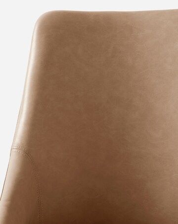 Etta Faux Leather Pair of Dining Chairs