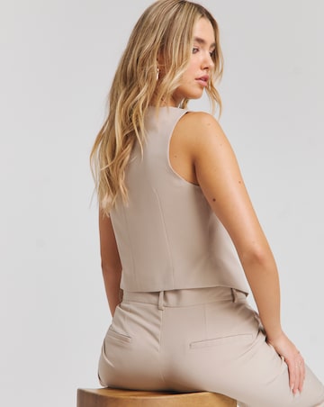 Neutral Tailored Waistcoat