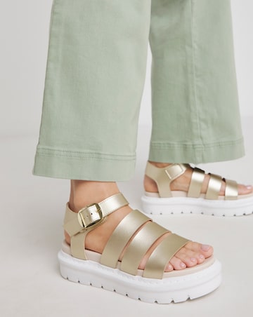 Heavenly Feet Saffron Fisherman Chunky Sandals Wide Fit