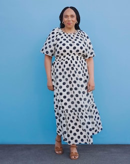 Joanna Hope Puff Sleeve Printed Dress