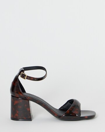 Coco Barely There Block Heel Sandals - Wide Fit (E)