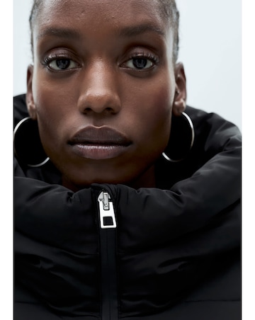 Mango Quilted Anorak Puffer with Hood