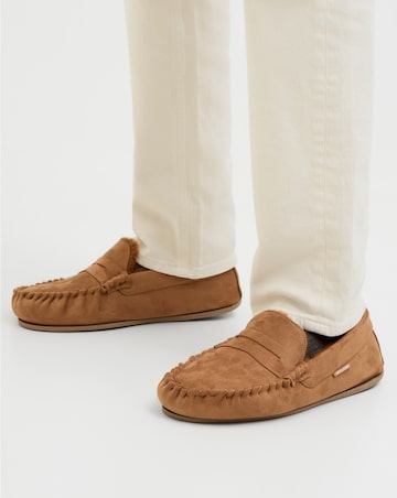 Jack & Jones Mark Moccasin Slipper - Natural
