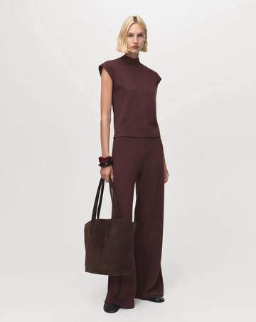 Mango Relaxed Flare Trousers