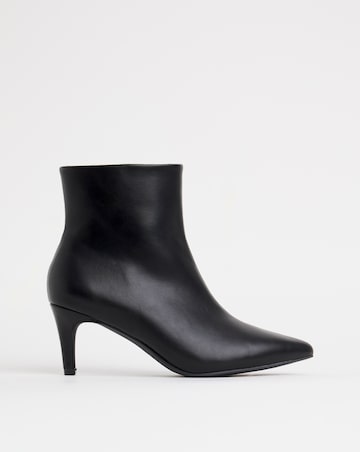 Sabine Ankle Kitten Heel Boots - Wide Fit (E)