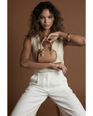 Luella Grey Ruthanna Camel Mini Bowler