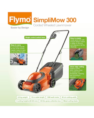 Flymo SimpliMow 300 + Mini Trim Twin Pack