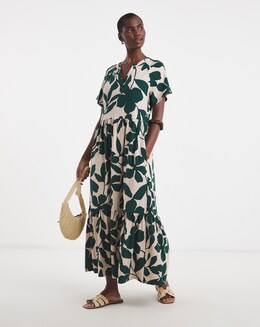 chinese dress ladies Cassiopeia Open Back Maxi Dress Forest Green main image 1