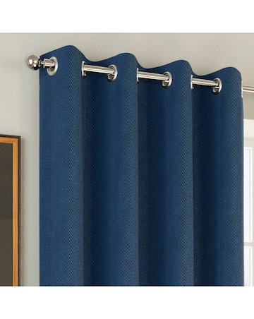 Chester Herringbone Eyelet Curtains