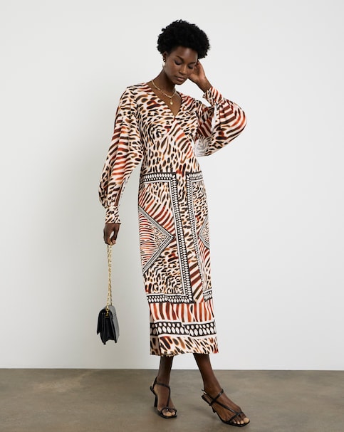 Joanna Hope Animal Printed Dress