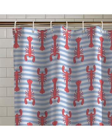 Catherine Lansfield Lobster Shower Curtain