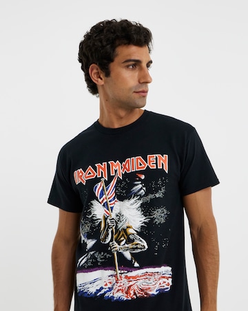 Iron Maiden Front/Back Graphic Band T-Shirt - Black