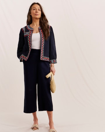 Julipa Petite Cheesecloth Embroidered Jacket