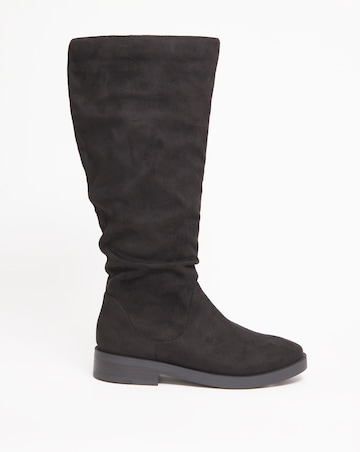 Evren Ruched Boot - Wide Fit (E) & Standard Calf