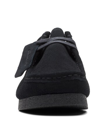 Clarks Wallabee EVO Shoe - Black Suede