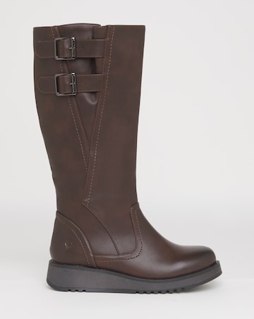 Heavenly Feet Bernice Knee High Boots Standard Calf Ex Wide Fit