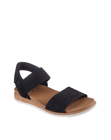 Skechers Bobs Desert Kiss Low Black Sandals - Standard Fit (D)