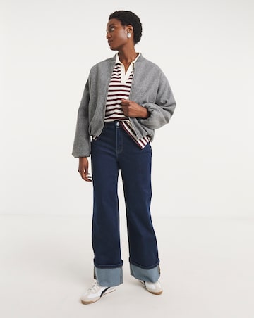 Stripe Collared Rugby Top