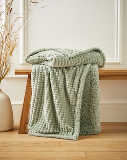 Waffle Fleece Throw