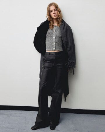 Mango Chunky Knit Jacket With Buttons