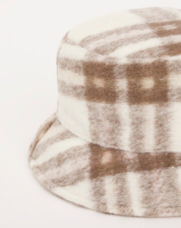 Ivory Check Bucket Hat